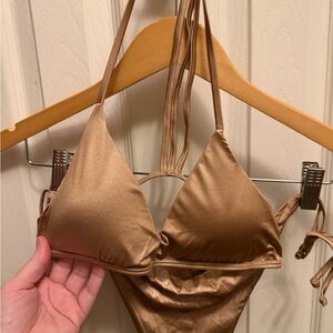 Women’s Plumeria Bikini in Bronze